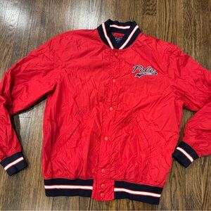 Polo Ralph Lauren Satin Varsity Jacket Men’s Medium Red